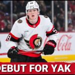 Ottawa Senators Top Prospect Carter Yakemchuk Set For NHL Debut In ENORMOUS Matchup vs Red Wings