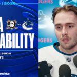 Linus Karlsson & Adam Foote Pre-Game Media | Canucks vs. Ducks (Mar 24, 2026)