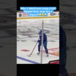 Why is MacKinnon using a Left Handed Stick when he’s a Righty??🤔🤨😂