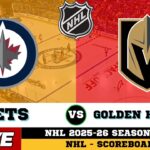 🔴LIVE : Vegas Golden Knights Vs Winnipeg Jets | NHL 2026 | NHL Live SCOREBOARD