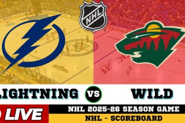 🔴LIVE : Minnesota Wild Vs Tampa Bay Lightning | NHL 2026 | NHL Live SCOREBOARD