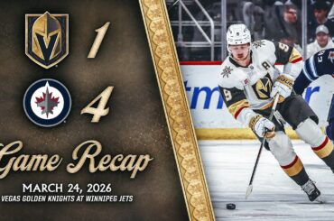 HIGHLIGHTS | Winnipeg Jets 4, Vegas Golden Knights 1 | March 24, 2026