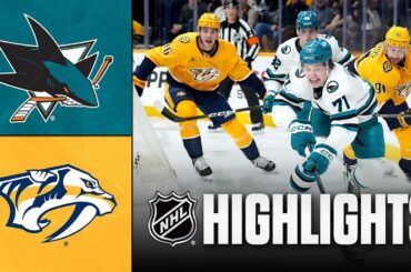 Sharks vs. Predators | NHL Highlights | March 24, 2026