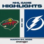 NHL Highlights | Wild vs. Lightning - March 24, 2026