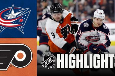 Blue Jackets vs. Flyers | NHL Highlights | March 24, 2026