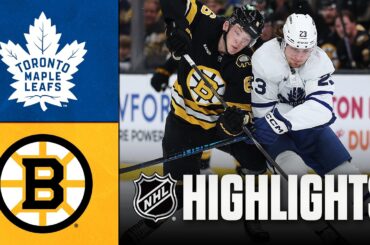 Maple Leafs vs. Bruins | NHL Highlights | March 24, 2026