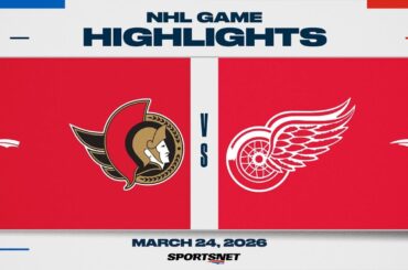 NHL Highlights | Senators vs. Red Wings - March 24, 2026