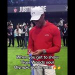 Matthew Tkachuk met Tiger Woods at the TGL Finals 👏