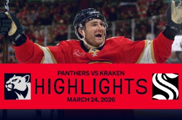 7 GOAL 3RD PERIOD 😱 | Panthers vs Kraken Highlights | 3.24.26