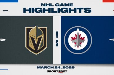 NHL Highlights | Golden Knights vs. Jets - March 24, 2026
