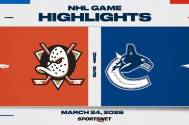 NHL Highlights | Ducks vs. Canucks - March 24, 2026