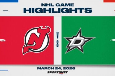 NHL Highlights | Devils vs. Stars - March 24, 2026