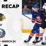 Blackhawks at Islanders Game Highlights | 3.24.26