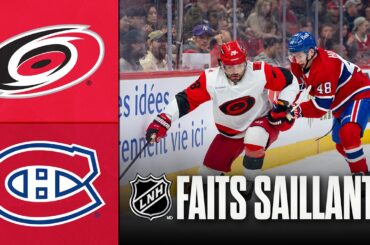 Hurricanes vs Canadiens 24/03/26 | Faits saillants
