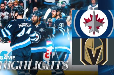 Winnipeg Jets vs. Vegas Golden Knights - Game Highlights