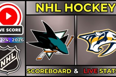 🔴 San Jose Sharks vs Nashville Predators LIVE | 2026 NHL Hockey | 3/24/26 | SCOREBOARD