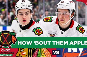 BLACKHAWKS POSTGAME: Nick Lardis’ 3-Point Night POWERS Chicago's Win vs NYI | CHGO Blackhawks