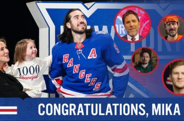 Mika Zibanejad 1000 NHL Career Games | Congratulations Mika