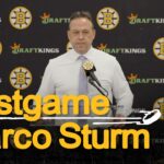 Marco Sturm talks after B’s fall 4-2 vs. TOR