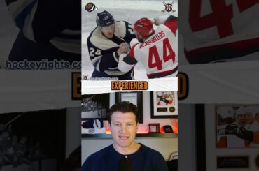 Deslauriers vs Olivier heavyweight clash 👊 #hockey #nhl #fight