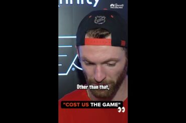 Sean Couturier says the first couple minutes of the 2nd period 'cost us the game'