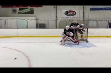 Cory Schneider of the New Jersey Devils working a head-check with an in tight pass out! #GetBetter