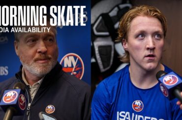 New York Islanders Morning Skate Availability | NYI vs CHI