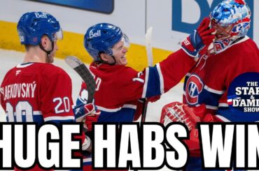 WOW! MASSIVE Habs Win & Jakub Dobes Was BRILLIANT! LIVE Recap 12P