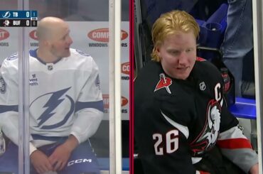 Rasmus Dahlin vs Darren Raddysh ; Sam Carrick vs Scott Sabourin ; Brandon Hagel vs Peyton Krebs