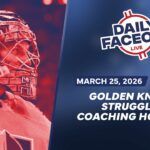 Golden Knights Sliding & Coaching Hot Seats Heating Up | Daily Faceoff Live
