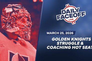 Golden Knights Sliding & Coaching Hot Seats Heating Up | Daily Faceoff Live