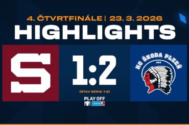 Highlights ČF4 | HC Sparta Praha vs. HC Škoda Plzeň 1:2 | 23.03.2026
