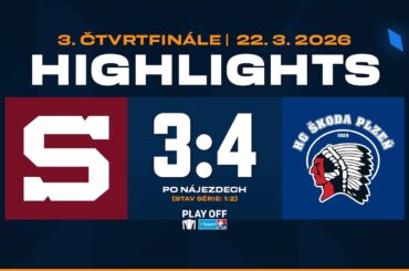 Highlights ČF3 | HC Sparta Praha vs. HC Škoda Plzeň 3:4sn | 22.03.2026