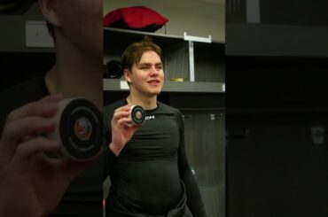 all smiles for his first NHL point😊