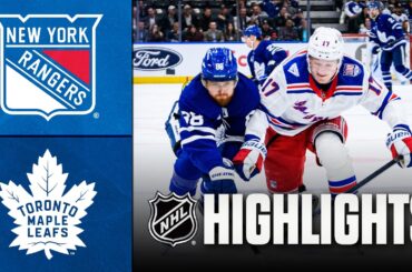 Rangers vs. Maple Leafs | NHL Highlights | March 25, 2026