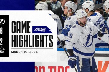 Lightning vs. Canucks | Lightning Radio Highlights | March 19, 2026