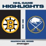 NHL Highlights | Bruins vs. Sabres - March 25, 2026
