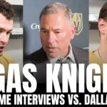 Bruce Cassidy, Brayden McNabb & Ivan Barbashev Discuss Vegas "Playoff Level" Win vs. Dallas Stars