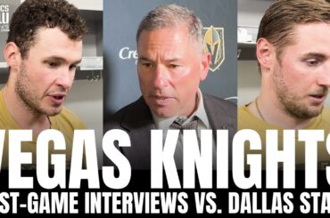 Bruce Cassidy, Brayden McNabb & Ivan Barbashev Discuss Vegas "Playoff Level" Win vs. Dallas Stars