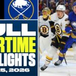 Boston Bruins at Buffalo Sabres | FULL Overtime Highlights - March 25, 2026