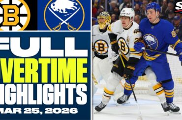 Boston Bruins at Buffalo Sabres | FULL Overtime Highlights - March 25, 2026