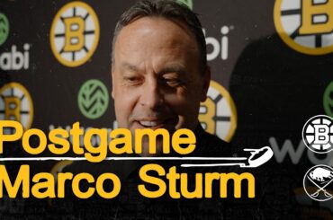 Sturm speaks with the media following 4-3 OTW at BUF