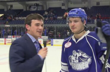 Yanni Gourde Postgame On-Ice Interview