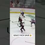 Soucy takes one away with a RIDICULOUS kick save! 🤯