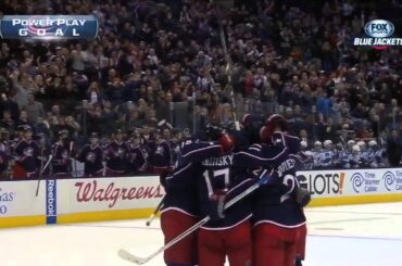 James Wisniewski power play goal against Thomas Greiss