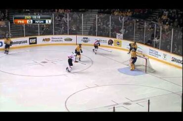 Ryan Ellis Amazing Hip Check on Wayne Simmonds - Fox Tennessee