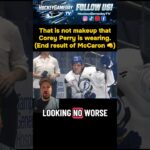 Tampa Bay Lightning Corey Perry with a shiner after fight #NHL #Hockey #fyp #foryou #icehockey