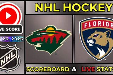 🔴 Minnesota Wild vs Florida Panthers LIVE | NHL Regular Season | March 26, 2026 | SCOREBOARD