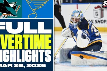 San Jose Sharks at St. Louis Blues | FULL Overtime Highlights - March 26, 2026