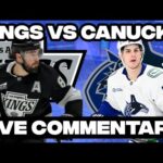 Vancouver Canucks Vs Los Angeles Kings LIVE COMMENTARY! | 2025-26 NHL Season